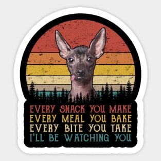 Vintage Every Snack You Make Every Meal You Bake Mexican Hairless Sticker